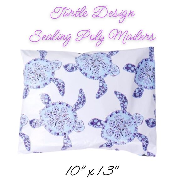 Other - Turtle Design Sealing Poly Mailers ~ Qty 20 ~ Size 10x13